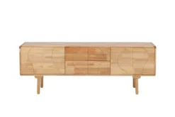 Kommode Feri - 180 cm Sideboard aus Gummibaumholz