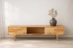 Kommode Janice - 200 cm Sideboard aus Gummibaumholz
