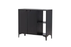 Kommode Nerano – Schwarz, Industrial mit modernem Loft-Charme