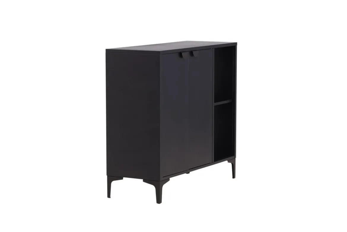 Kommode Nerano – Schwarz, Industrial mit modernem Loft-Charme