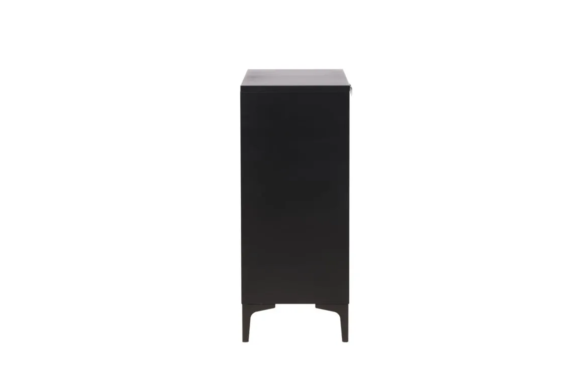 Kommode Nerano – Schwarz, Industrial mit modernem Loft-Charme