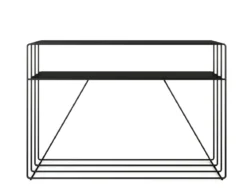 Kommode Ria – Metall-Design mit zwei Ablagen