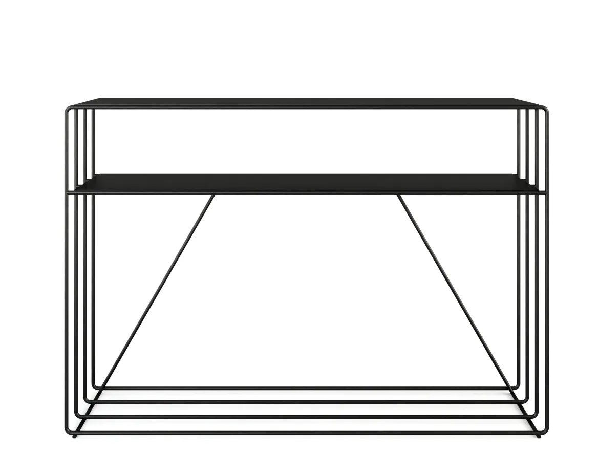 Kommode Ria – Metall-Design mit zwei Ablagen