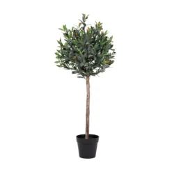Kunstpflanze Olivenbaum – 120 cm mediterrane Eleganz für innen & außen