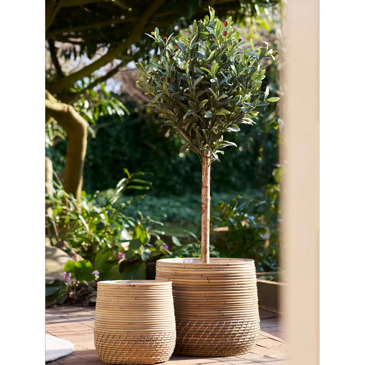 Kunstpflanze Olivenbaum – 120 cm mediterrane Eleganz für innen & außen