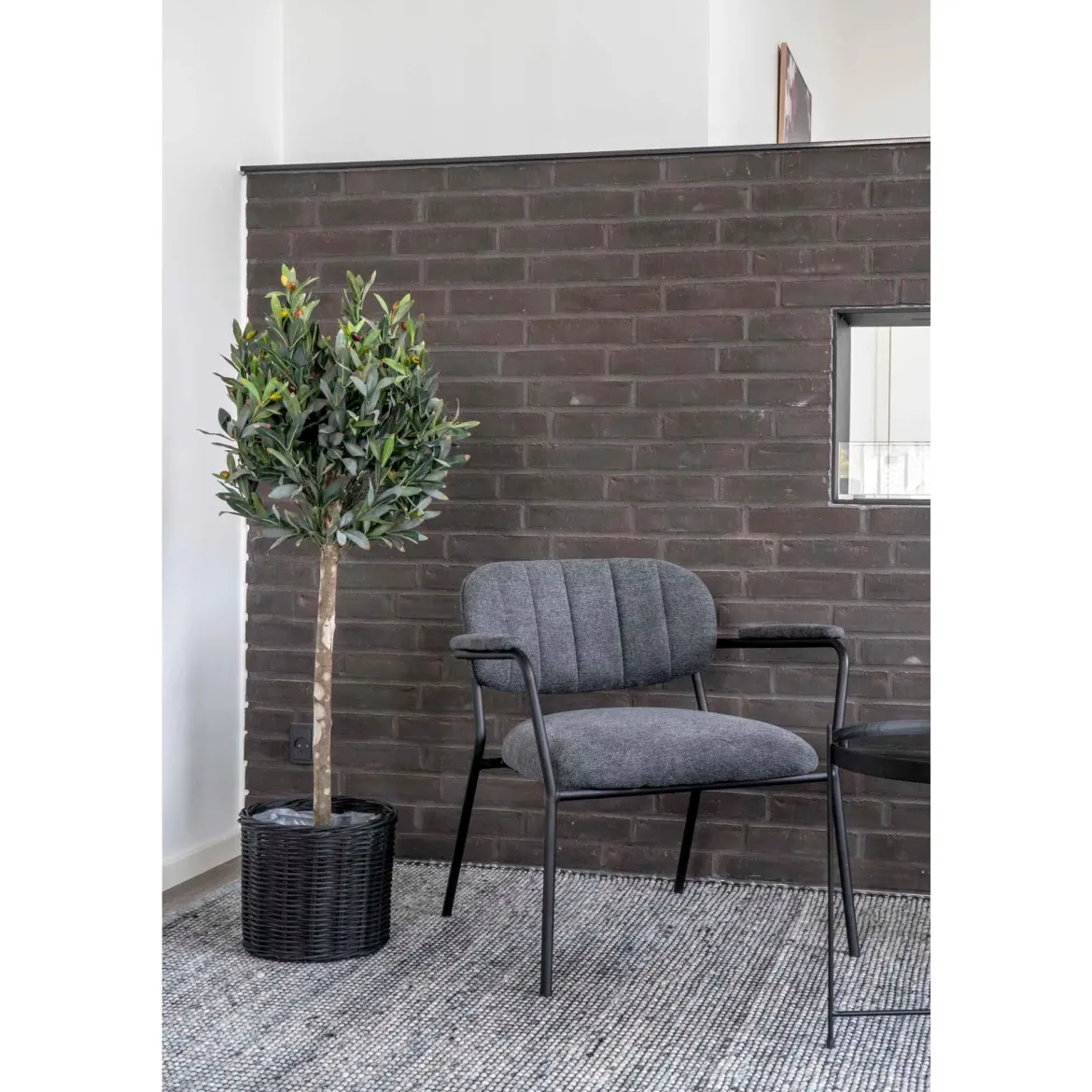 Kunstpflanze Olivenbaum – 120 cm mediterrane Eleganz für innen & außen