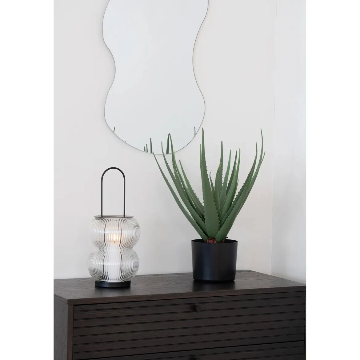 Laterne Aruba Metall/Glass