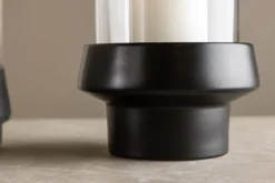 Laterne Flame - Laterne aus Glas und Steinzeug in verschiedenen Farben