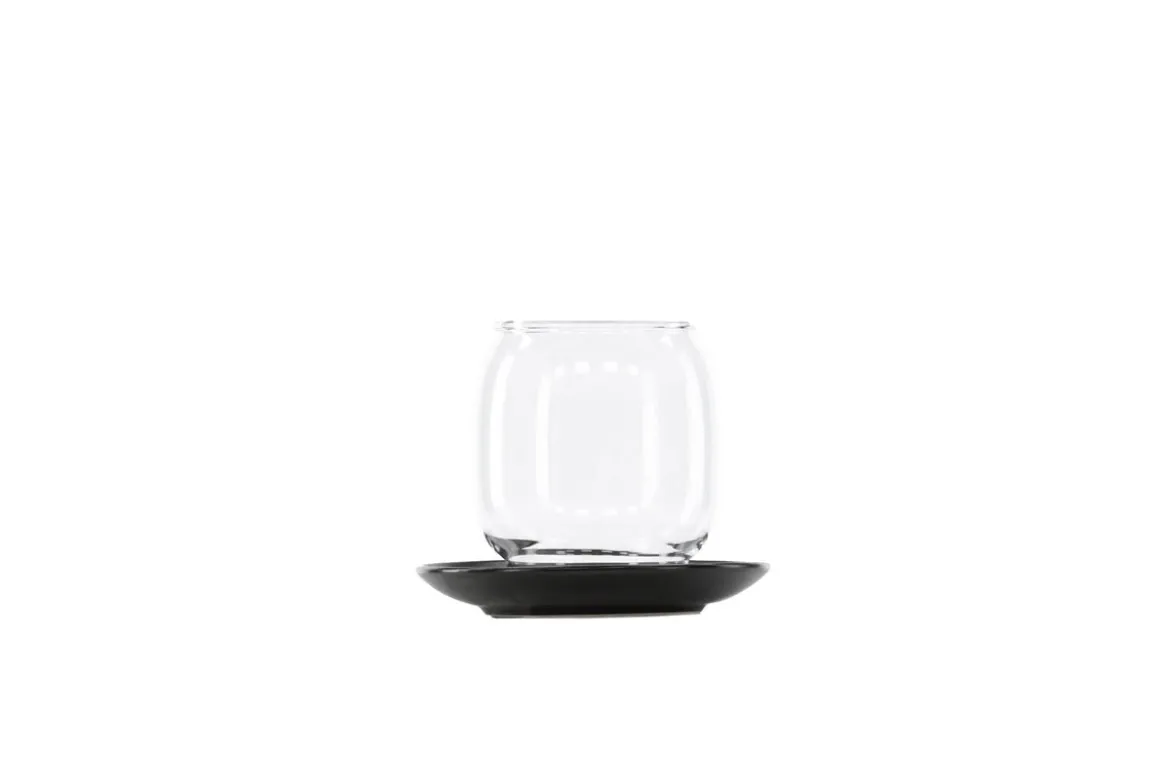 Laterne Nordlicht - Laterne aus Glas und Steinzeug