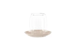 Laterne Nordlicht - Laterne aus Glas und Steinzeug