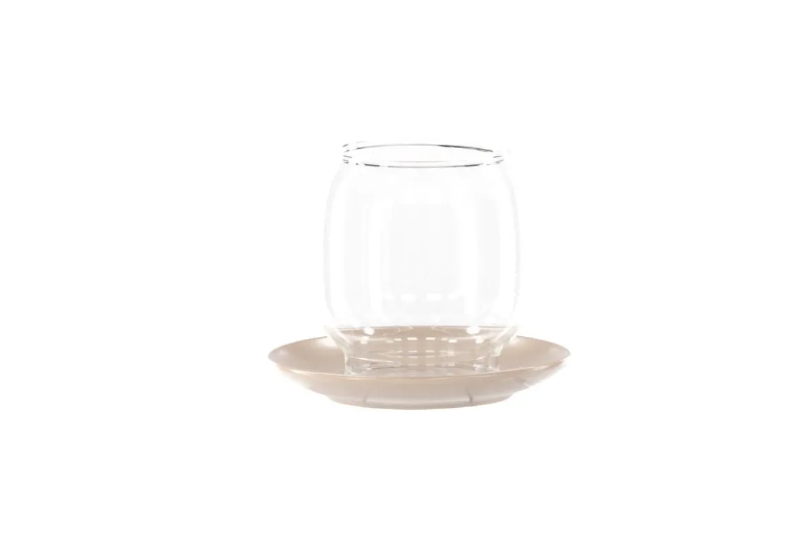 Laterne Nordlicht - Laterne aus Glas und Steinzeug