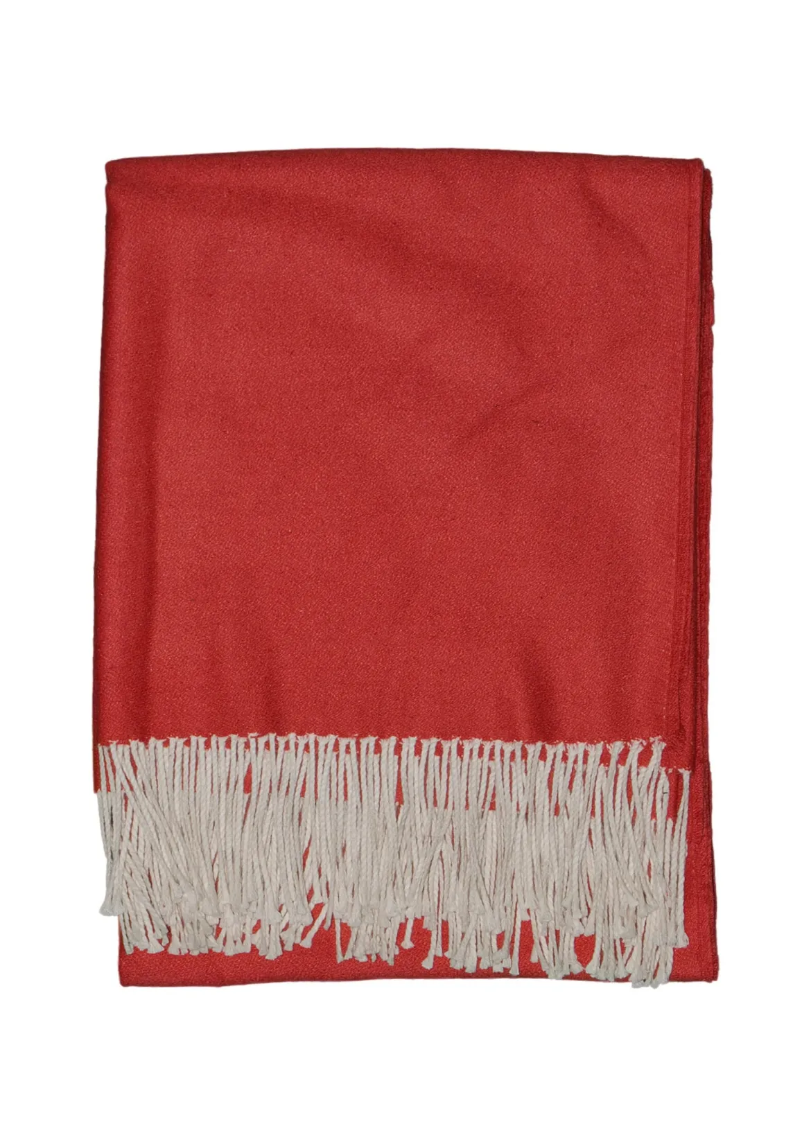 Leichte Alpaka Tagesdecke Runa - Reine Alpakawolle in Rot - 175x135 cm