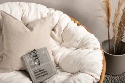 Loungesessel Caroline – aus Rattan inklusive weißem Kissen