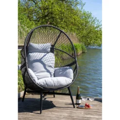 Loungesessel Marano aus Polyrattan inkl. Kissen