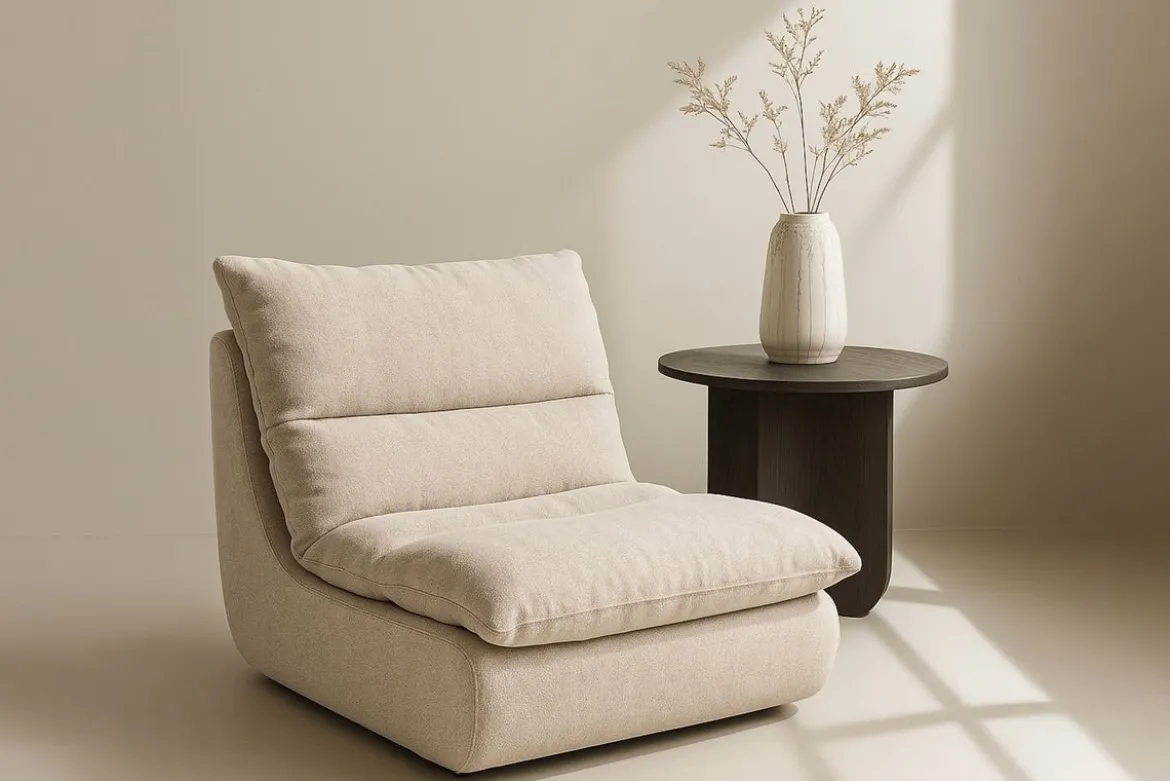 Lounge Sessel Selona - Polstersessel aus Leinenmischung