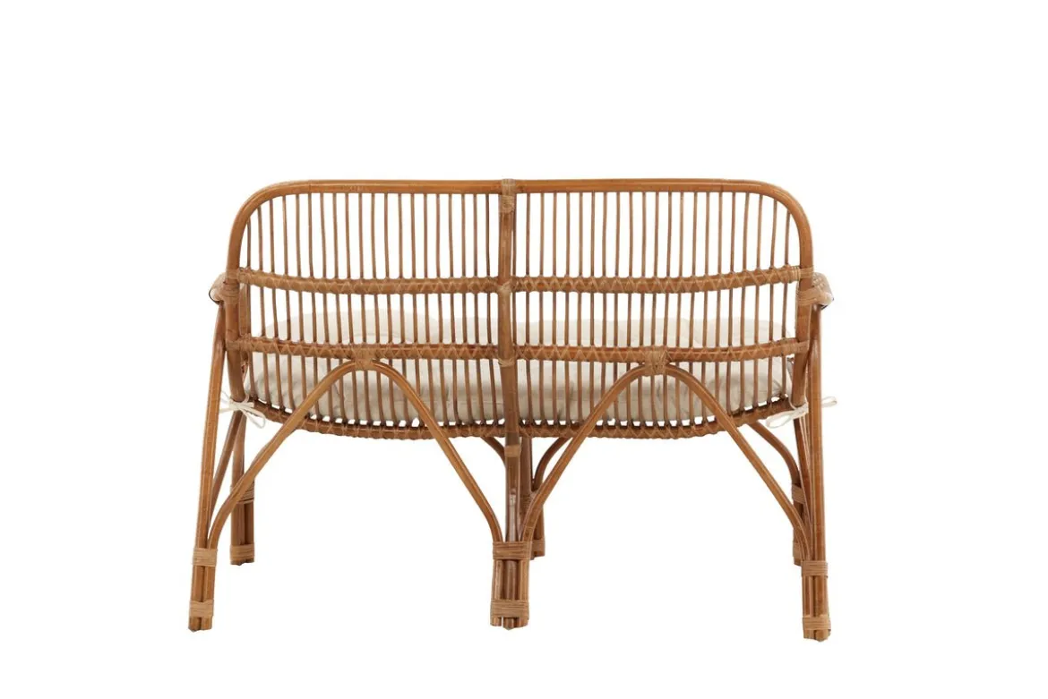 Loungesessel Sevilla – aus Rattan inklusive creme-weißem Kissen