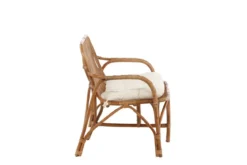 Loungesessel Sevilla – aus Rattan inklusive creme-weißem Kissen