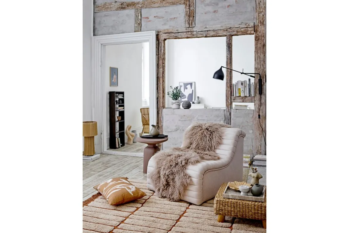 Lounge Sessel Taupe - im modernen Retro Look