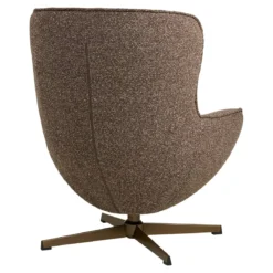 Lounge Sessel Ylvora - Braun mit Rollen