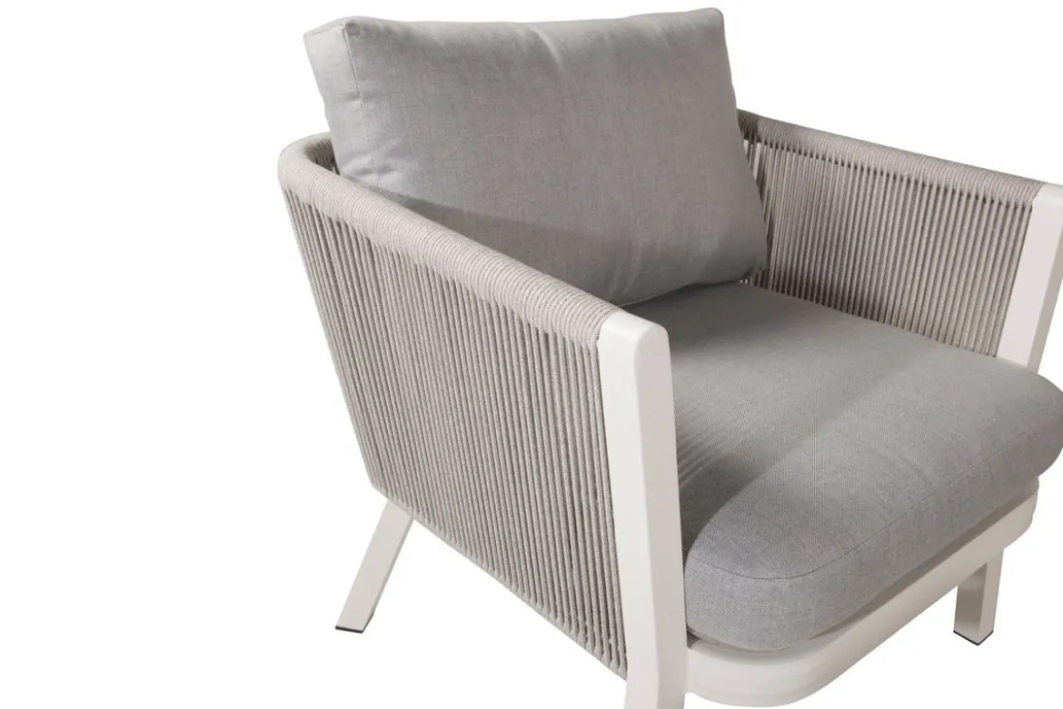 Loungeset Dreamy - aus weißem Aluminium inkl Kissen