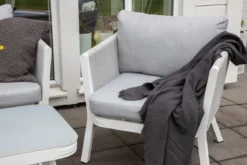 Loungeset Dreamy - aus weißem Aluminium inkl Kissen
