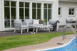 Loungeset Dreamy - aus weißem Aluminium inkl Kissen