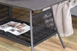 Lounge Set Madrid – in Schwarz aus Polyester-Seil und Metall