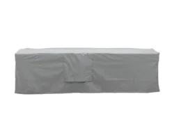 Möbelabdeckung Fortea - 180x60x50 aus grauem Polyester