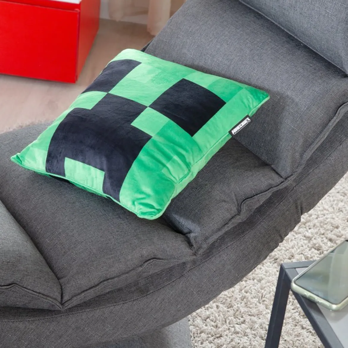 Minecraft Dekokissen „Creeper Plush“ – mit Füllung & Samtoptik
