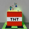 Minecraft Kommode „TNT Box“ – mit LED-Beleuchtung & 3 Schubladen