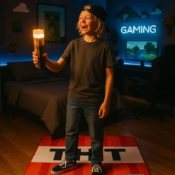 Minecraft Teppich „TNT“ – Weicher Spiel- & Deko-Teppich