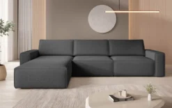 Modulares Ecksofa Yuma aus Bouclé