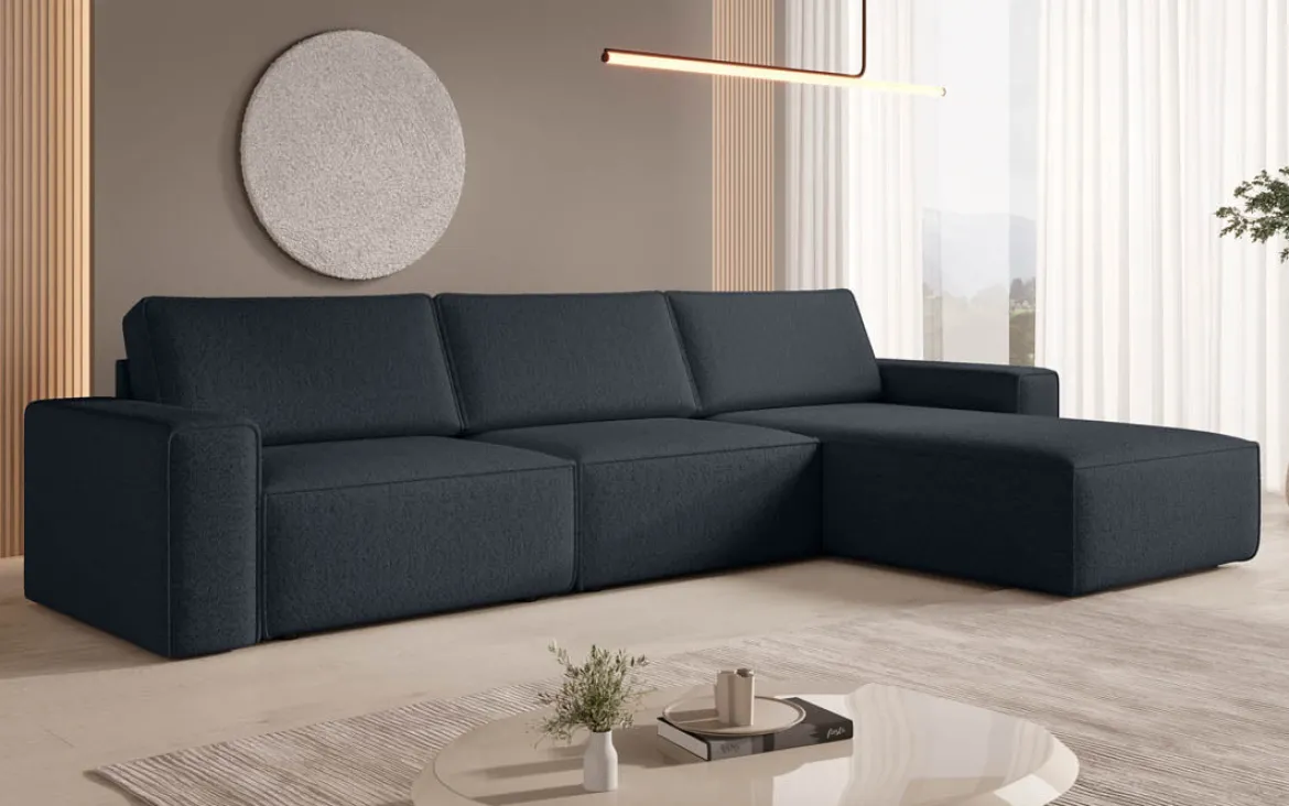 Modulares Ecksofa Yuma aus Bouclé