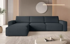 Modulares Ecksofa Yuma aus Bouclé