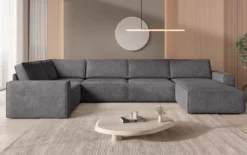 Modulare Sofalandschaft U Yuma aus Cord