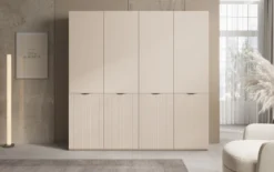 Moduro Elen – Zweimoduliger Kleiderschrank mit strukturierter Front