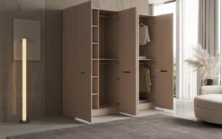 Moduro Elen – Zweimoduliger Kleiderschrank mit strukturierter Front