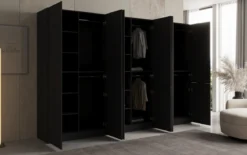 Moduro Faro – Dreimoduliger Design-Kleiderschrank mit strukturierter MDF-Front