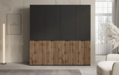 Moduro Naro Duo – Zweimoduliger Design-Kleiderschrank in Eiche Wotan