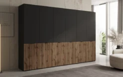 Moduro Naro Trio – Dreimoduliger Design-Kleiderschrank in Eiche Wotan