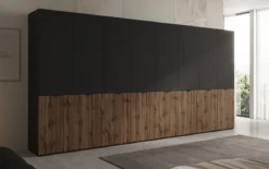 Moduro Naro XL – Viermoduliger Design-Kleiderschrank in Eiche Wotan