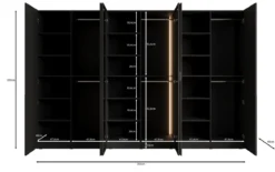 Moduro Sano – Modularer Kleiderschrank mit Glas- und Strukturfront
