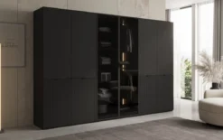 Moduro Sano – Modularer Kleiderschrank mit Glas- und Strukturfront