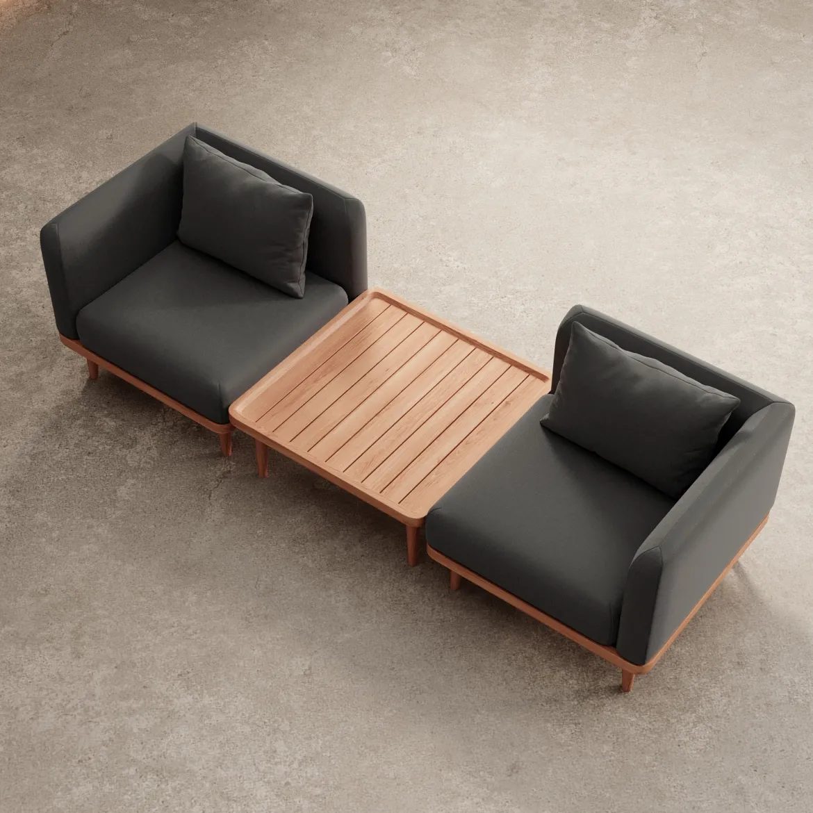 Nouri – 2 Loungemodule & Tisch | Aevora™ Kollektion