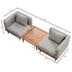 Nouri – 2 Loungemodule & Tisch | Aevora™ Kollektion
