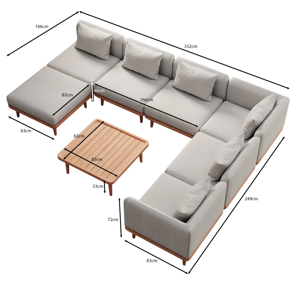 Nouri Wohnlandschaft I – Aevora™ Kollektion