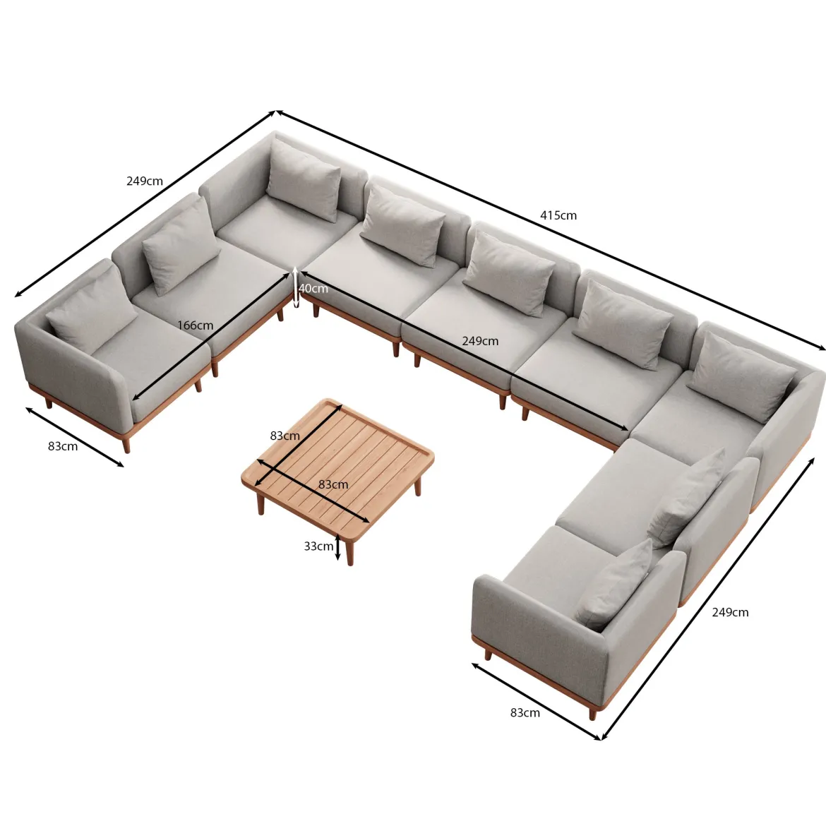 Nouri Wohnlandschaft II – Aevora™ Kollektion