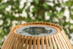 Outdoor-Stehlampe „Elan“ – wetterfeste Stehleuchte aus Bambus & Metall
