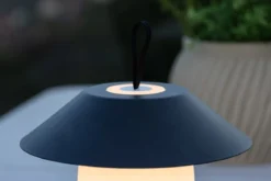 Outdoor-Tischlampe „Eloura“ – in Beige und Schwarz mit 3 Helligkeitsstufen