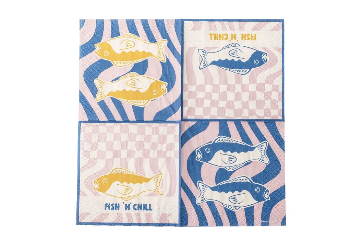 Papierservietten Mare - 33 x 33 cm, 20 Stück - maritimes Design